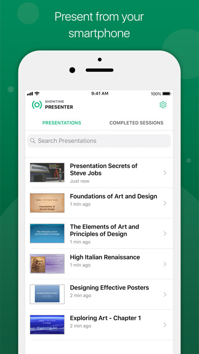 Emulate iPhone app ShowTime Presenter from Zoho using MyAndroid Emulate iPhone app ShowTime Presenter from Zoho using MyAndroid