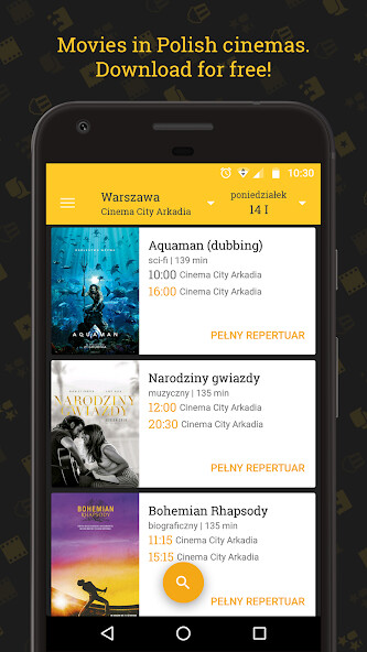 Run android online APK Showtimes Movies Poland from MyAndroid or emulate Showtimes Movies Poland using MyAndroid