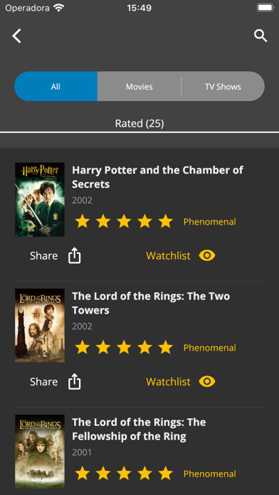 Emulate iPhone app ShowZ - Watchlists using MyAndroid Emulate iPhone app ShowZ - Watchlists using MyAndroid