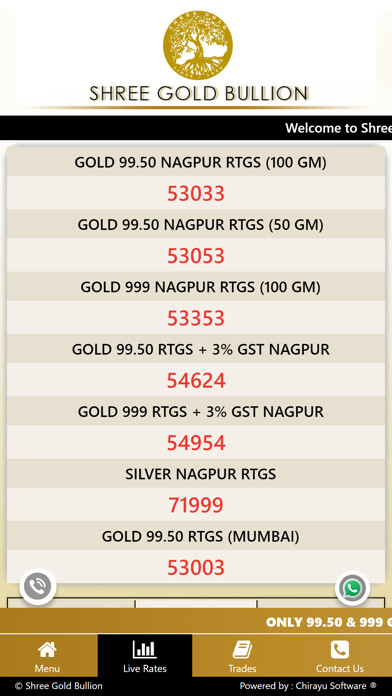 Emulate iPhone app Shree Gold Bullion using MyAndroid Emulate iPhone app Shree Gold Bullion using MyAndroid
