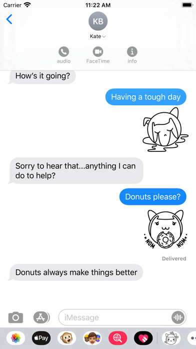 Emulate iPhone app Shrewmojis using MyAndroid