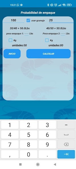 Run android online APK Shrimps: conteo según gramaje from MyAndroid or emulate Shrimps: conteo según gramaje using MyAndroid