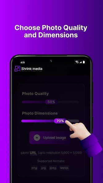 Run android online APK Shrink.media (Compress Images) from MyAndroid or emulate Shrink.media (Compress Images) using MyAndroid