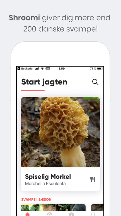 Emulate iPhone app Shroomi - Danske Svampe using MyAndroid