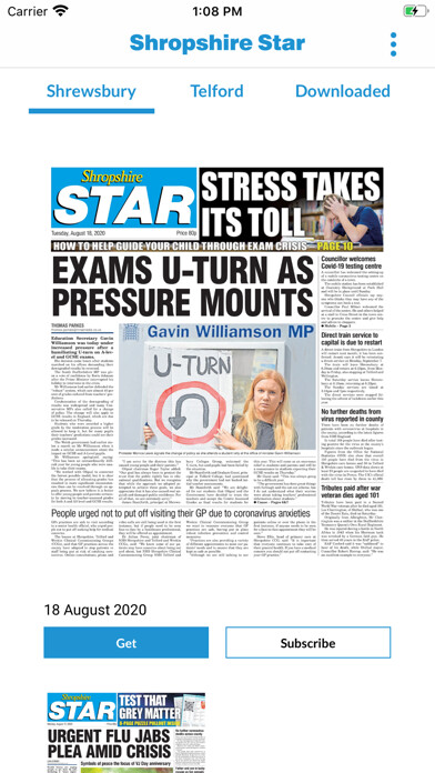 Emulate iPhone app Shropshire Star Newspaper using MyAndroid Emulate iPhone app Shropshire Star Newspaper using MyAndroid