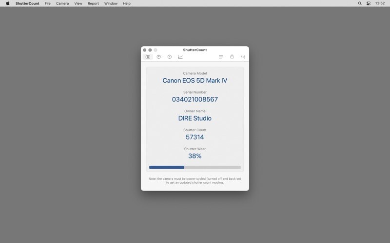 Emulate iPhone app ShutterCount using MyAndroid