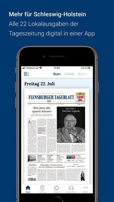 Emulate iPhone app sh:z E-Paper -Zeitungen für SH using MyAndroid Emulate iPhone app sh:z E-Paper -Zeitungen für SH using MyAndroid