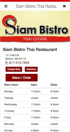 Run android online APK Siam Bistro Thai Restaurant from MyAndroid or emulate Siam Bistro Thai Restaurant using MyAndroid