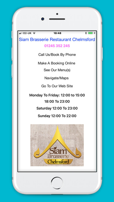 Emulate iPhone app SiamBrasserie using MyAndroid Emulate iPhone app SiamBrasserie using MyAndroid