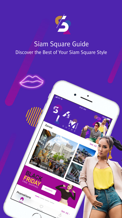 Emulate iPhone app Siam Square Guide using MyAndroid