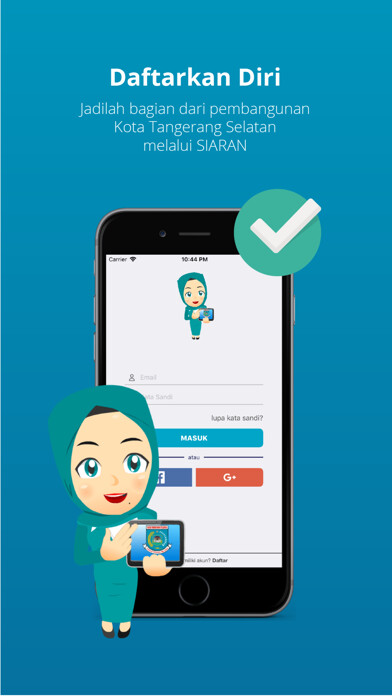 Emulate iPhone app Siaran Tangsel using MyAndroid