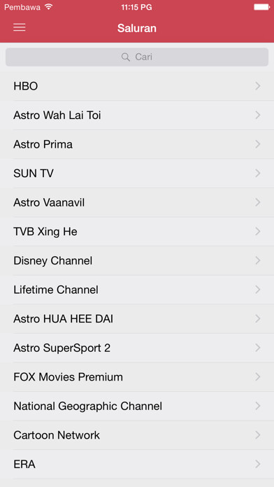 Emulate iPhone app Siaran TV Malaysia Guide using MyAndroid Emulate iPhone app Siaran TV Malaysia Guide using MyAndroid