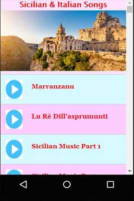 Emulate Android APK Sicilian  Italian Songs