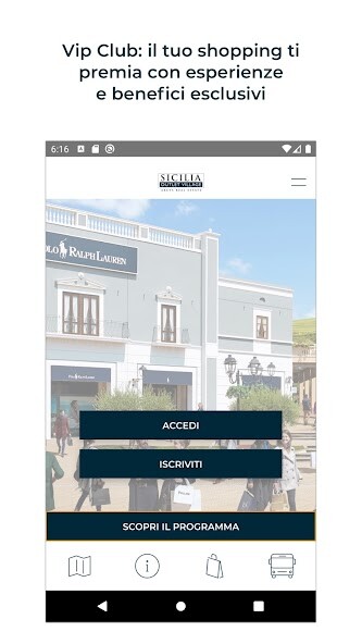 Run android online APK Sicilia Outlet Village from MyAndroid or emulate Sicilia Outlet Village using MyAndroid