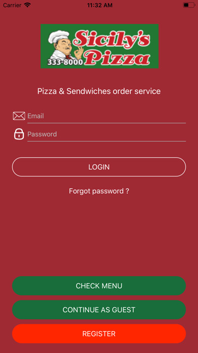 Emulate iPhone app Sicilys Pizza using MyAndroid Emulate iPhone app Sicilys Pizza using MyAndroid
