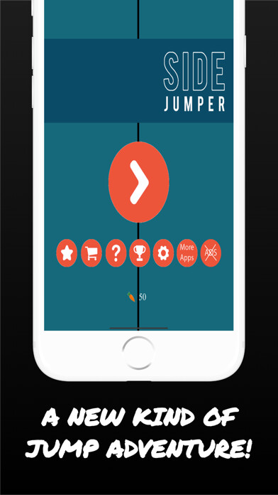Emulate iPhone app Side Jumper - Avoid Obstacles using MyAndroid