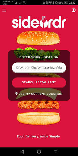 Run android online APK Side Ordr UK from MyAndroid or emulate Side Ordr UK using MyAndroid