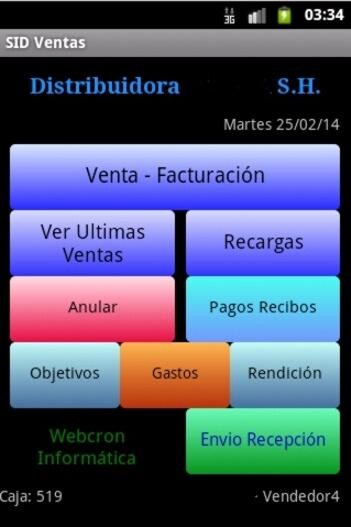 Run android online APK SID Ventas4 (Dist. Cigarrillos) Fact. Elect. (CAE) from MyAndroid or emulate SID Ventas4 (Dist. Cigarrillos) Fact. Elect. (CAE) using MyAndroid