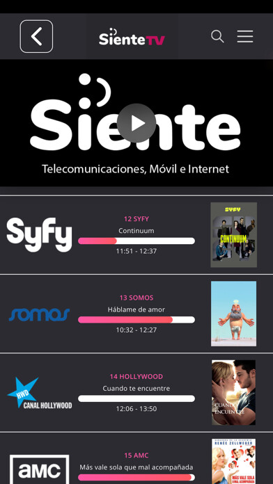 Run android online APK SienteTV from MyAndroid or emulate SienteTV using MyAndroid