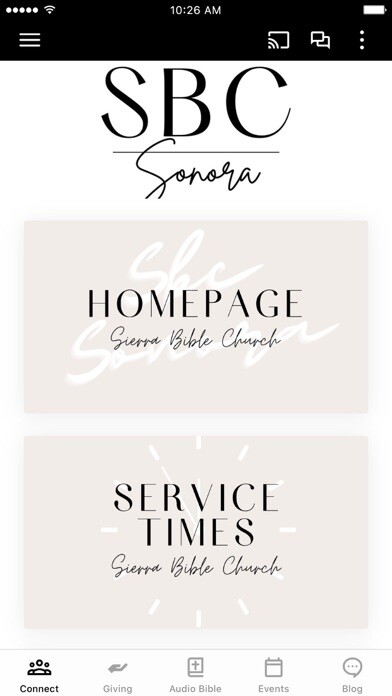 Run android online APK Sierra Bible Church, Sonora from MyAndroid or emulate Sierra Bible Church, Sonora using MyAndroid