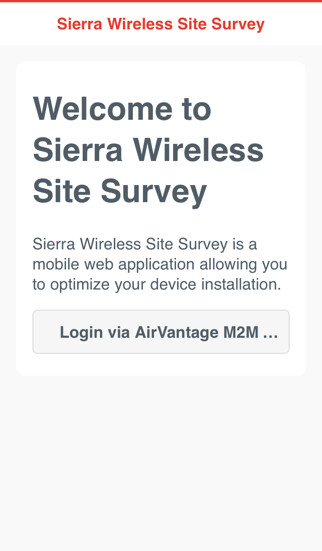 Emulate iPhone app Sierra Wireless Site Survey using MyAndroid