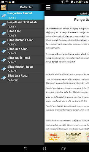 Run android online APK Sifat Allah dan Rosul - Tauhid from MyAndroid or emulate Sifat Allah dan Rosul - Tauhid using MyAndroid