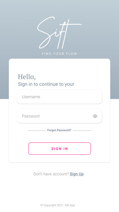 Emulate iPhone app Sift - Find Your Flow using MyAndroid Emulate iPhone app Sift - Find Your Flow using MyAndroid