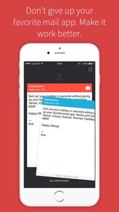 Emulate iPhone app Sift Lite - Gesture based email triage for all your mailboxes using MyAndroid Emulate iPhone app Sift Lite - Gesture based email triage for all your mailboxes using MyAndroid