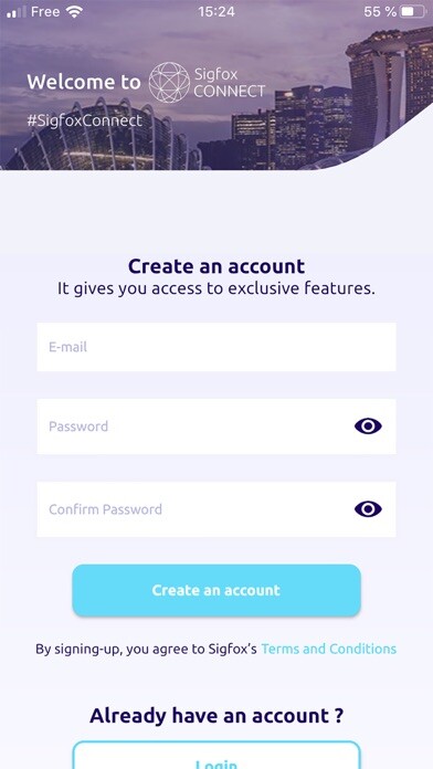 Emulate iPhone app Sigfox Connect using MyAndroid Emulate iPhone app Sigfox Connect using MyAndroid