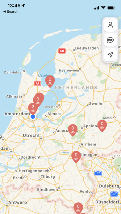 Emulate iPhone app SightseeingBike using MyAndroid