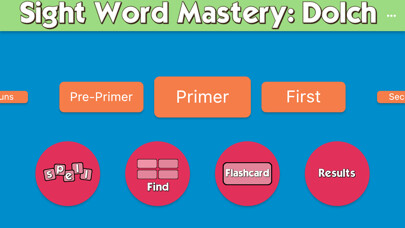Emulate iPhone app Sight Word Mastery: Dolch using MyAndroid