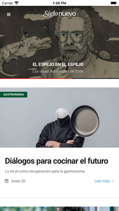 Emulate iPhone app Siglo Nuevo using MyAndroid