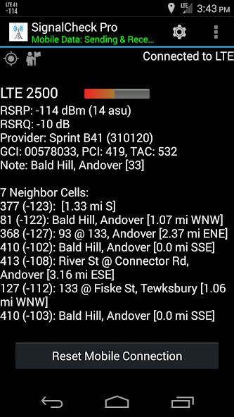 Run android online APK SignalCheck Pro from MyAndroid or emulate SignalCheck Pro using MyAndroid