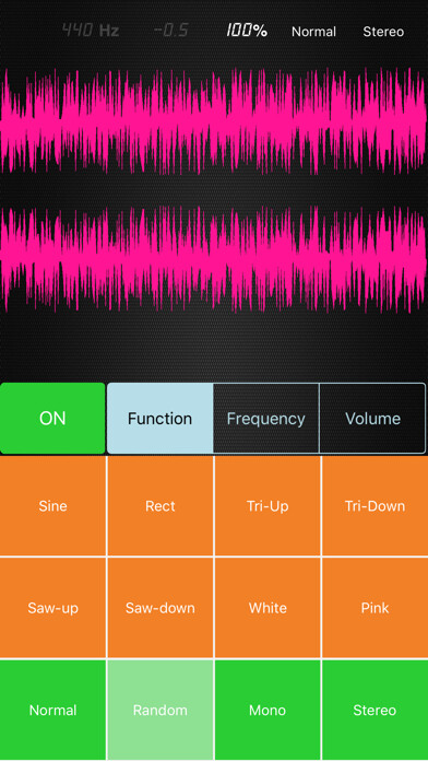 Emulate iPhone app Signal Generator - Wave using MyAndroid Emulate iPhone app Signal Generator - Wave using MyAndroid