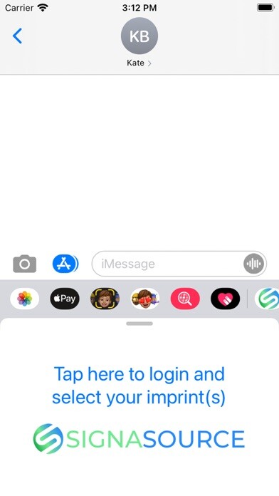 Emulate iPhone app SignaSource Text Imprint using MyAndroid Emulate iPhone app SignaSource Text Imprint using MyAndroid