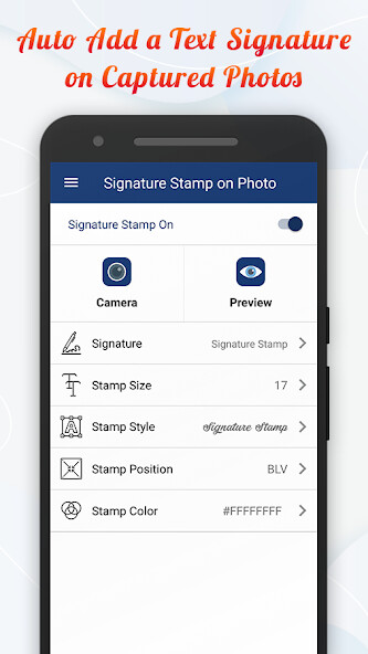 Emulate Android APK Signature Stamper: Auto Add Text on Camera Photos