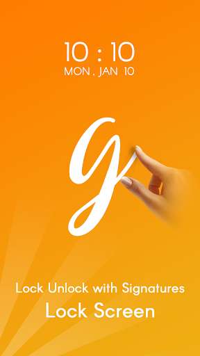 Run android online APK Signature Unlock Screen from MyAndroid or emulate Signature Unlock Screen using MyAndroid