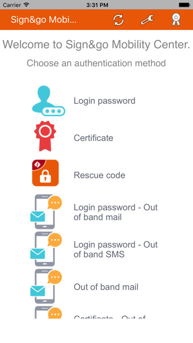 Emulate iPhone app Sign&go Mobility Center using MyAndroid Emulate iPhone app Sign&go Mobility Center using MyAndroid