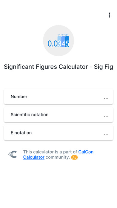 Emulate iPhone app Significant Figures - CalCon using MyAndroid Emulate iPhone app Significant Figures - CalCon using MyAndroid