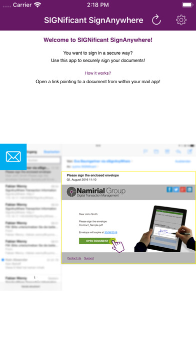 Emulate iPhone app SIGNificant SignAnyWhere using MyAndroid Emulate iPhone app SIGNificant SignAnyWhere using MyAndroid