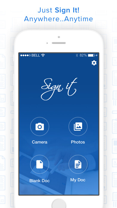 Emulate iPhone app Sign It! using MyAndroid