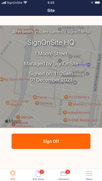 Emulate iPhone app SignOnSite using MyAndroid Emulate iPhone app SignOnSite using MyAndroid