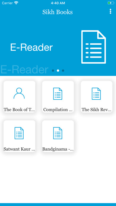 Emulate iPhone app Sikh Books using MyAndroid