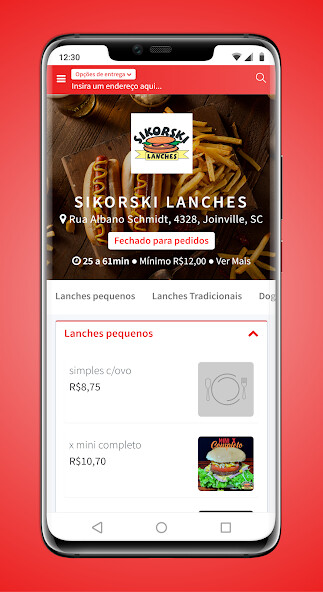 Run android online APK Sikorski Lanches from MyAndroid or emulate Sikorski Lanches using MyAndroid
