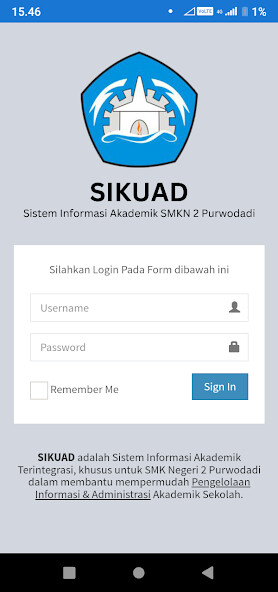 Run android online APK SIKUAD SMKN 2 Purwodadi from MyAndroid or emulate SIKUAD SMKN 2 Purwodadi using MyAndroid