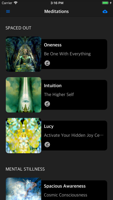 Emulate iPhone app Silence Finder Meditation using MyAndroid