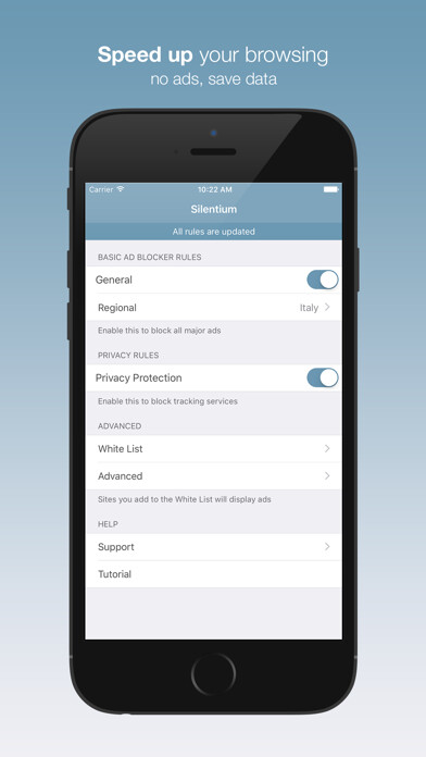 Emulate iPhone app Silentium — Privacy and Ad Blocker for faster browsing using MyAndroid Emulate iPhone app Silentium — Privacy and Ad Blocker for faster browsing using MyAndroid