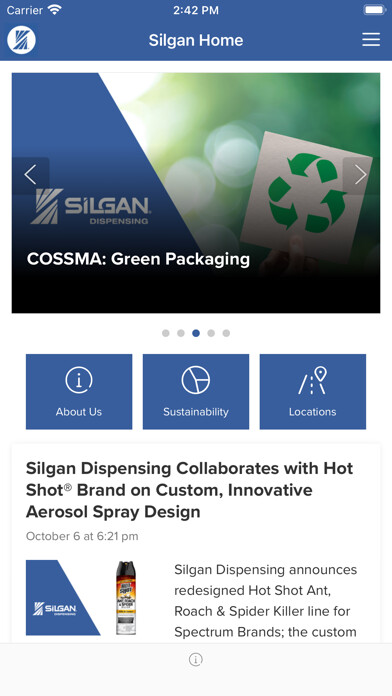 Emulate iPhone app Silgan Dispensing using MyAndroid