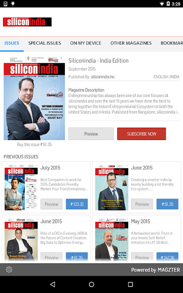 Run android online APK Siliconindia - India Edition from MyAndroid or emulate Siliconindia - India Edition using MyAndroid