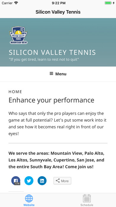 Emulate iPhone app Silicon Valley Tennis using MyAndroid